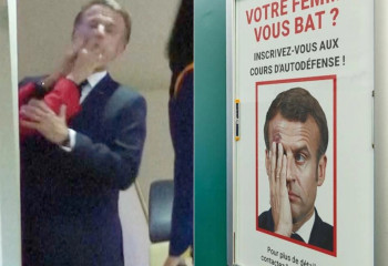 Франция президенті спортзал жарнамасында: «Әйелің ұра ма? Қорғануды үйрен!»