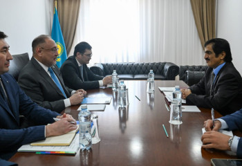 Meeting with Ambassador of Qatar held at  Kazakh FM