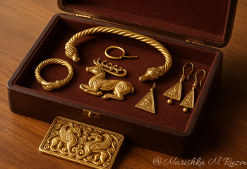 В Национальный музей Казахстана переданы уникальные ювелирные артефакты эпохи скифов