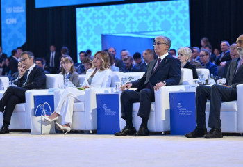 Tokayev and Giorgia Meloni hold joint session at Astana International Forum