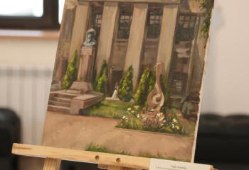 Пленэр студентов-художников провели в честь юбилея филармонии в Алматы