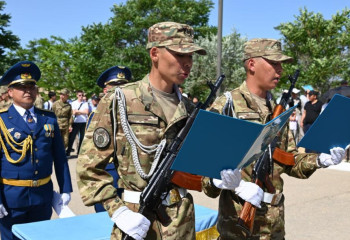 Ақтауда әуе кеңістігінің қорғаушылары ант қабылдады