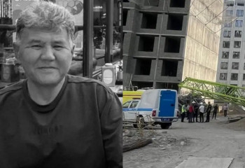 Алматыда құрылыс алаңында кран құлап, бір адам қаза тапты