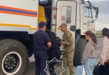 Қарағанды облысында жолаушылар автобусы өртенді