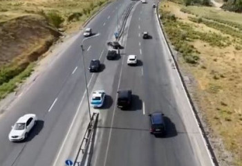 Тараз-Шымкент трассасындағы апаттан соң қозғалыс қалпына келтірілді