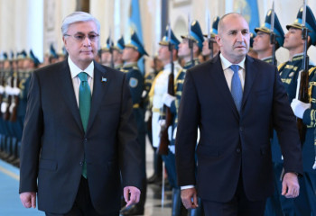 Ақордада Болгария президентін салтанатты қарсы алу рәсімі өтті