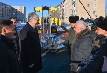 Тоқаев Степногорск қаласындағы аулалардың бірінде болды