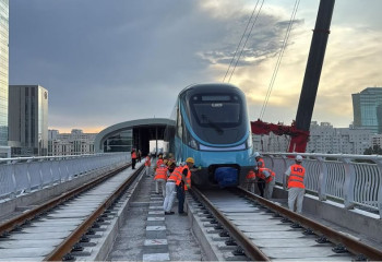 Астанада екі вагоннан тұратын LRT екінші құрамы қойылды