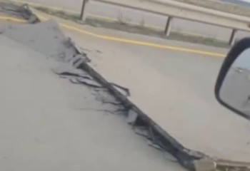 Астана-Павлодар ақылы жолында ыстықтан бетон плиталар көтеріліп кетті