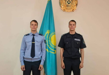 Полицейские-близнецы работают в ЗКО