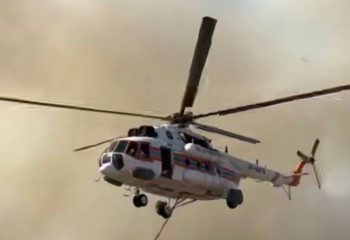 Атырау облысында қамыс өртін сөндіруге әуе техникасы жұмылдырылды