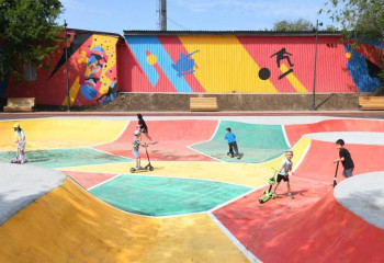 Астанада балаларға арналған жаңа ойын алаңы мен скейт-саябақ ашылды