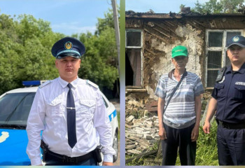 Участковый спас сельчанина из горящего дома в СКО
