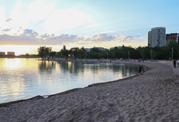 На водохранилище Сайран продолжается благоустройство