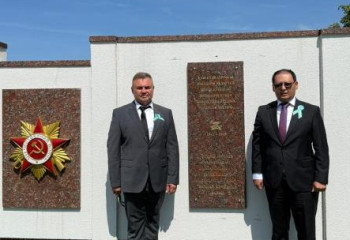 Брестте соғыста қаза тапқан қазақстандықтарды еске алуға арналған мемориалдық тақта орнатылды