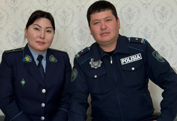 Отбасын да, Отанды да қорғап жүрген қос полиция майоры