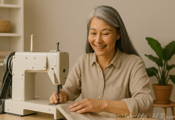 Благотворитель подарил швейную машинку вдове с шестью детьми и перевернул её жизнь