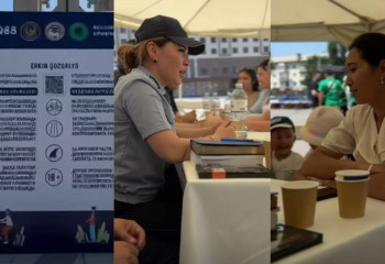 «Приемная на дороге»: алматинцы получили мобильные консультации от полиции