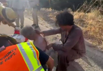 Казахстанский актёр Сануржан Сулеймен спас человека из горящего автомобиля в США