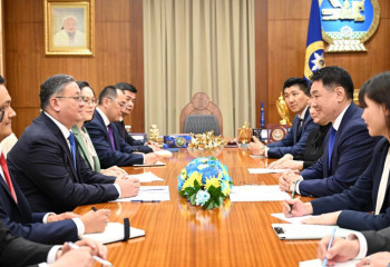 Мұрат Нұртілеу Моңғолия президентінің қабылдауында болды