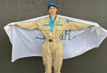 Учащаяся из области Абай установила новый рекорд на сборе «Айбын»