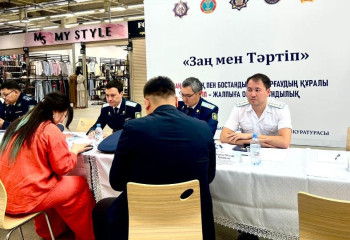 «Заң және Тәртіп»: Астана базарында ашық қабылдау өтті