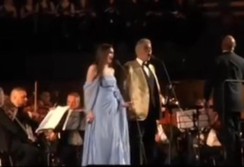 Әйгерім Алтынбек Андреа Бочеллимен бір сахнада өнер көрсетті