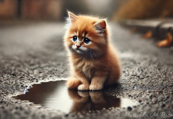 8-летний мальчик из Казахстана потратил карманные деньги на корм для бездомных котят