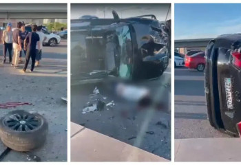 Астанада Toyota Land Cruiser көлігі аударылып, 24 жастағы жүргізуші көз жұмды