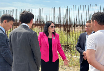 Наталья Дементьева Көкшетаудағы оңалту орталығының құрылысымен танысты