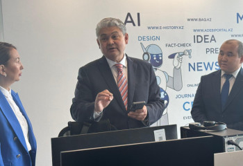 Ермек Кошербаев посетил новый офис АО «Qazcontent»