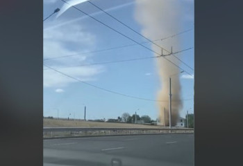 Смерч напугал жителей Алматы