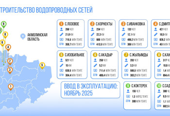 Возвращённые активы направили на водоснабжение Акмолинской области