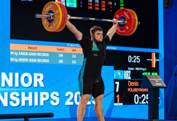 Қазақстандық ауыр атлет Денис Полубояринов Азия чемпионы атанды