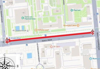 Алматыда жөндеу жұмысына байланысты жол қозғалысына шектеу қойылады