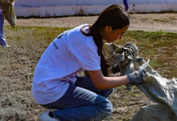 «Таза Қазақстан»: ақтөбелік жастар 500 қапқа жуық қоқыс жинады