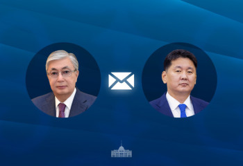 Kassym-Jomart Tokayev congratulates President of Mongolia on holiday of Naadam