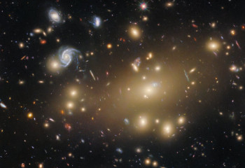 Hubble spots over 100 galaxies in Abell 209