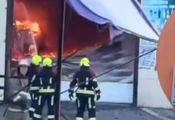 Пожар на рынке «Биг Шанхай» произошел в Астане