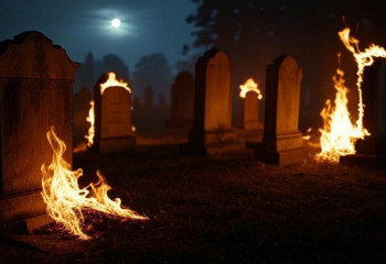 Кто похоронен на горе Кенсай, охваченной огнем