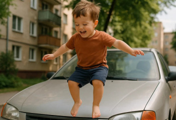 Маленький ребёнок на проезжей части, а мама за обедом: соцсети обсуждают инцидент с равнодушием родителей