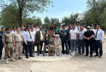 Иракта қаза тапқан әскери қызметшіге арналған ескерткіш ашылды