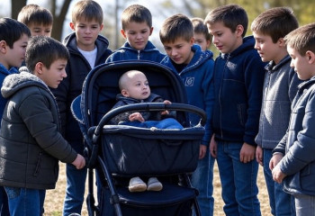 Подросток с загипсованной рукой остановил шум ради младенца