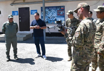 Таразда дрондарымен жұмыс істейтін әскери мамандарды даярлау аяқталды