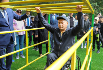 Астанада мүмкіндігі шектеулі жандарға арналған алғашқы спорт алаңы ашылды