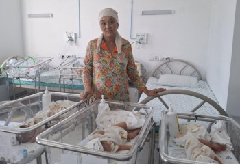 Түркістандық әйел үшем босанып, 11 баланың анасы атанды