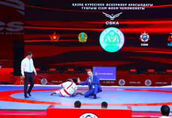 Астанада шетелдік спортшылар үшін қазақ күресінен шеберлік сабағы өтті