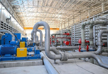 Кендірлідегі су тұщыту зауытының алғашқы желісі іске қосылды