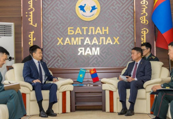 Mongolia expressed interest in developing cooperation with Kazakhstan in field of defense