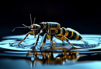 Rhagobot: микроробот научился двигаться по воде как насекомое